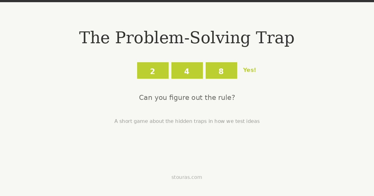 Game Problem Sholving The Problem-Solving Game